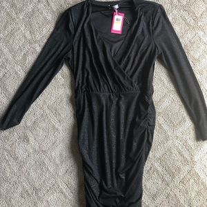 Vince Camuto black shimmer dress